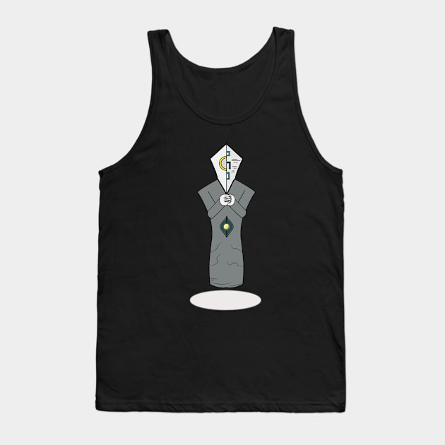 Sentient Extraterrestrial Figure Tank Top by Living Emblem